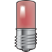 Verlichtingselement schakelmateriaal — Niko E10-lamp met rode led voor drukknoppen 6A of signaalapparaten 170-37003